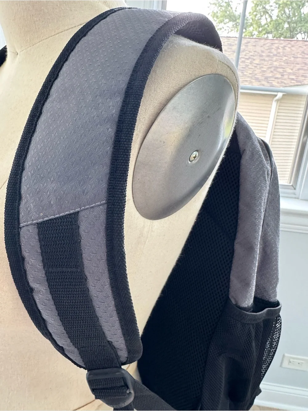 Puma Gray and Black Backpack with Tennis Championship Patch O/S